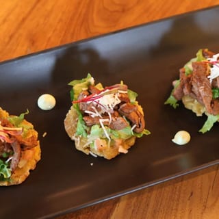 Beef Tostones (x3)